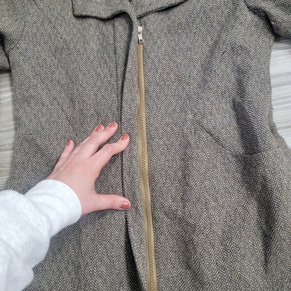 Brown Wool Women's Blazer - Picture 4 of 4